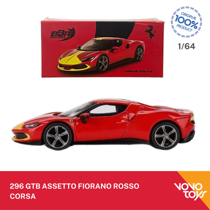 BBR Models 1/64 FERRARI 296 GTB ASSETTO FIORANO ROSSO CORSA BBR64