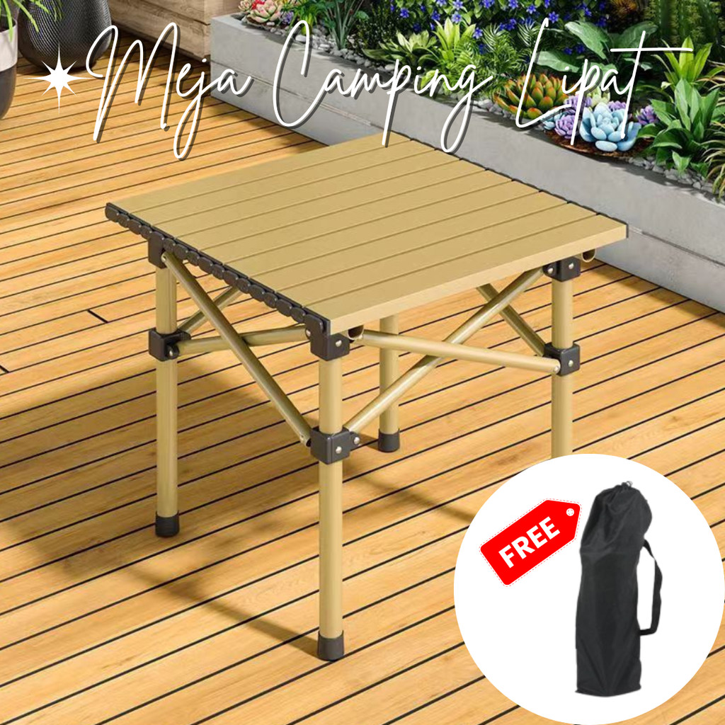 Meja Lipat Outdoor Portable Meja Camping Lipat Outdoor Meja Kemping Kursi Lipat