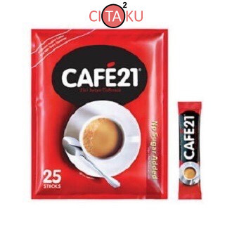 

Cafe 21 Coffee mix 2in1 / Cafe21 Kopi 2 in 1 Tanpa Gula ( No Sugar Added )