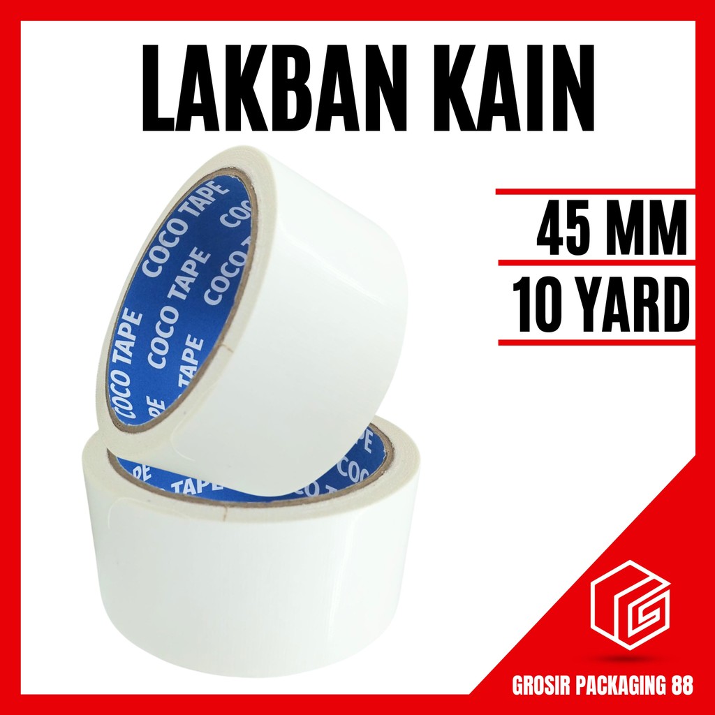 

Cloth Tape Solasi Solatip Lakban Kain Linen Jilid Putih 45mm 2 Inch 7m