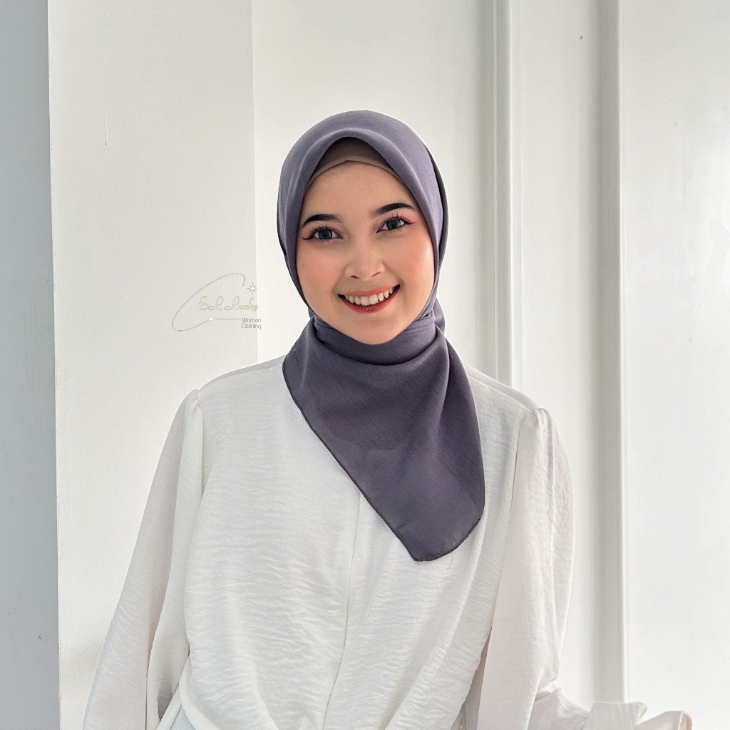 EL Lucky - Jilbab Paris Voal (Segiempat Bahan Paris Voal Jahit Tepi) Elmira