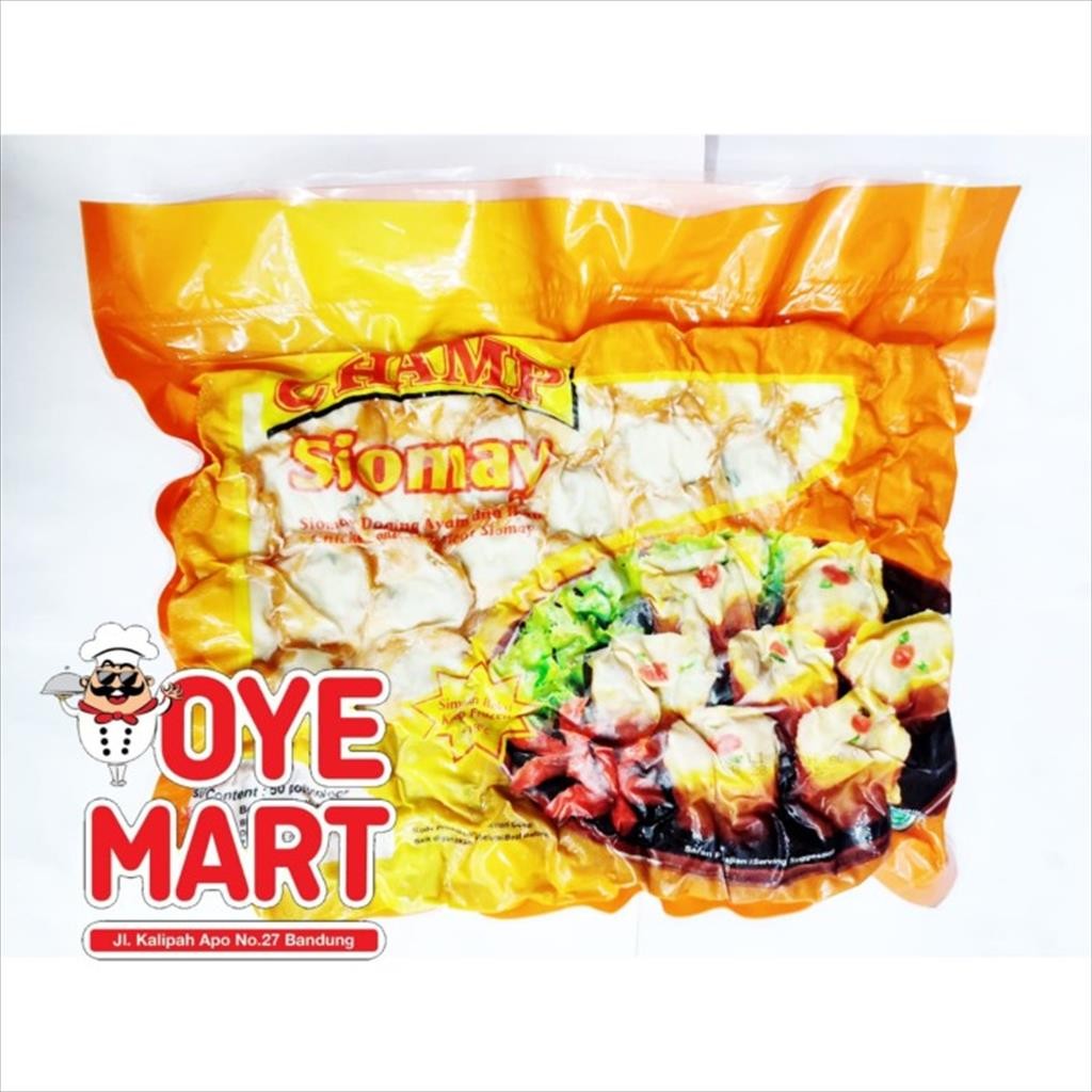 

CHAMP CHICKEN & FISH SIOMAY 900GR ISI 50PCS SIOMAY AYAM DAN IKAN