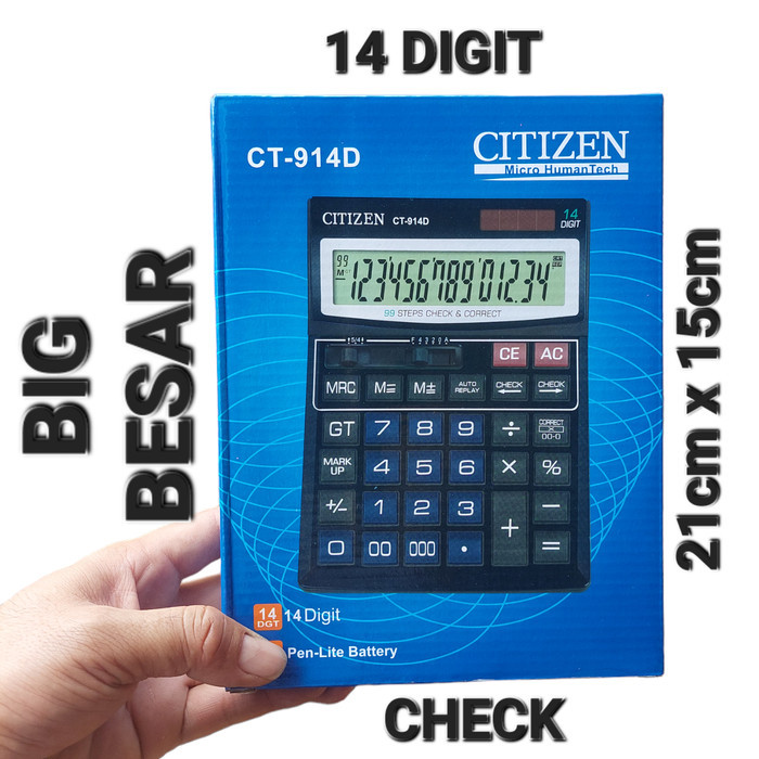 

kalkulator calculator citizen desktop 14 digit ct914d ct 914 914d By LastTwoJie