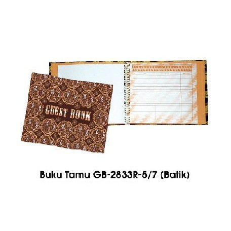 

Buku Tamu Gb-2833R-7 (Batik Warna) guest book