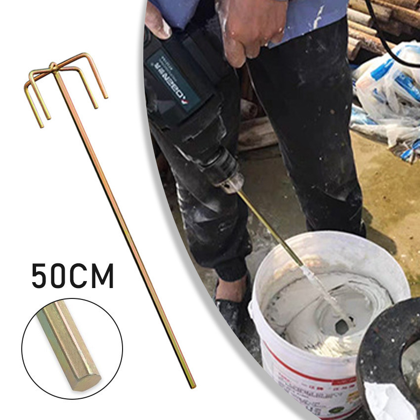 Mata Bor Mixer Semen Fultifungsi baja mixer Adukan semen ,cat,adonan Serbaguna panjang 50cm