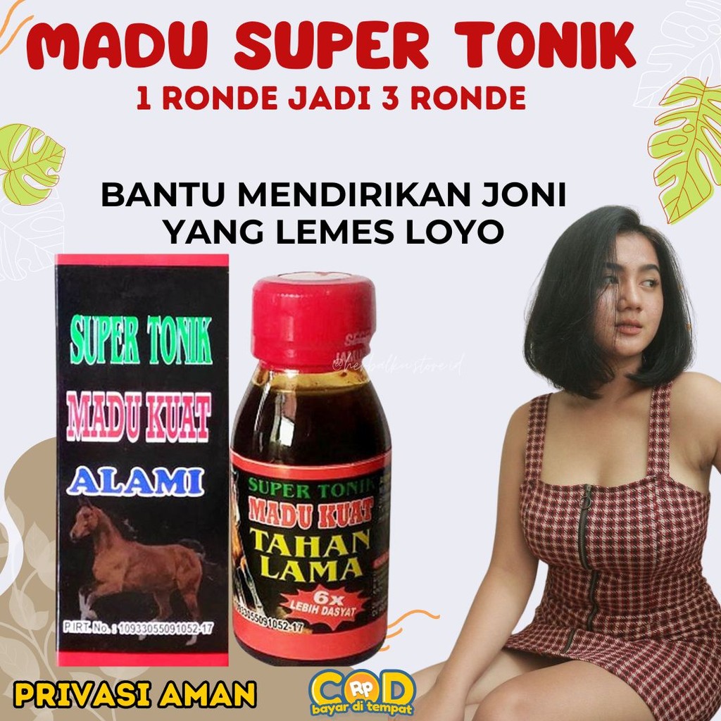 

Madu Super Tonik Asli Tanpa Campuran Herbal Original Stamina Pria Tahan Lama SUPERTONIK