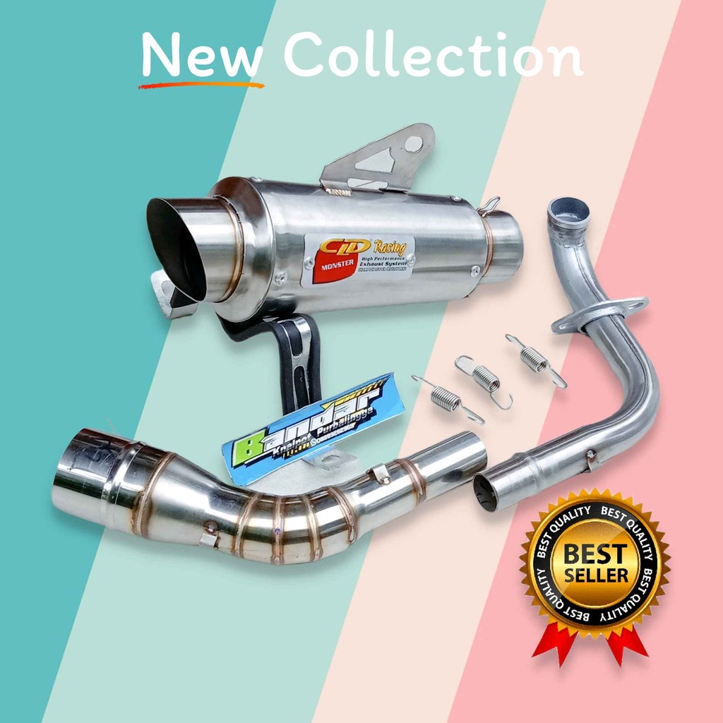 KNALPOT RACING SUARA GARANG  CLD  BEAT SCOOPY NMAX PCX VARIO AEROX MIO ADV FULL SYSTEM TINGGAL PASAN