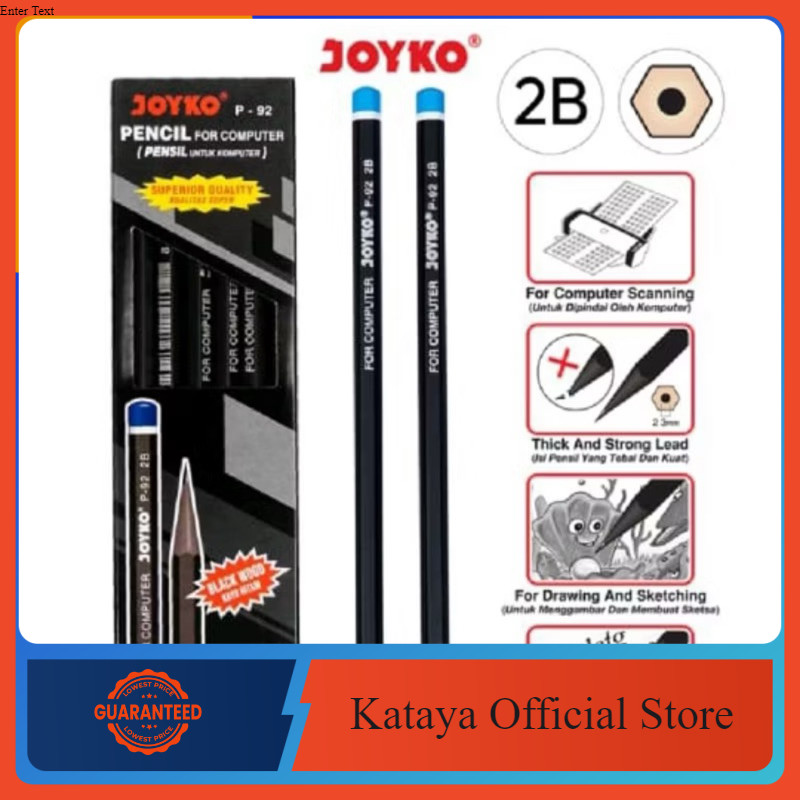 Pensil Joyko P-92 2B / 6pcs / 12 pcs