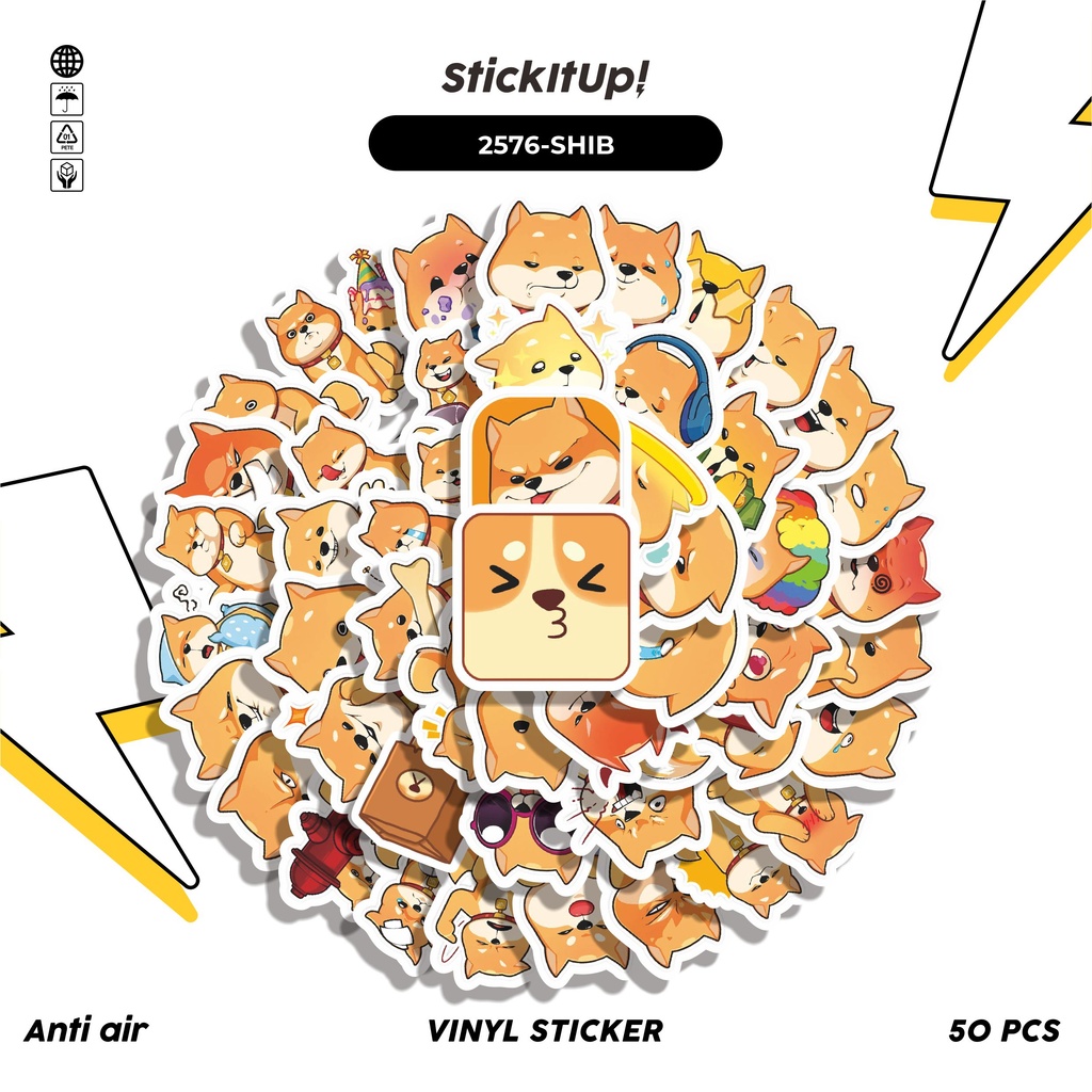 

COD✨ 50 Pcs Stiker Pack FUNNY CHARACTER AKIO THE SHIBA INU STICKER PACK 02 Lucu Aesthetic Vynil Waterproof untuk Freebies Sticker Buku Journal Casing HP Laptop