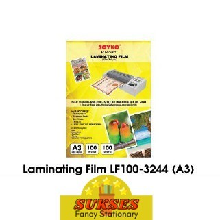 

Laminating Film Plastik Laminating Joyko Lf100-3244 A3 100 Sheets