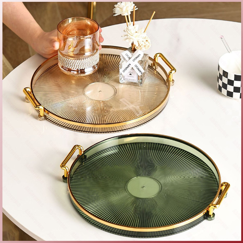 Nordic Luxuryb Tray 30cm/ Aesthetic Tray Nampan/Nampan Aesthetic Plastik/Acrylic Nampan