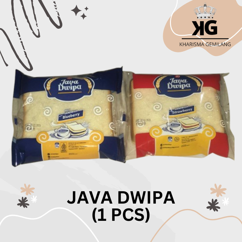 

KG - JAVA DWIPA (Varian 1 PCS) Roti java dwipa Roti sandwich Kue Lapis Stawberri Blueberry Murah Anak Dewasa