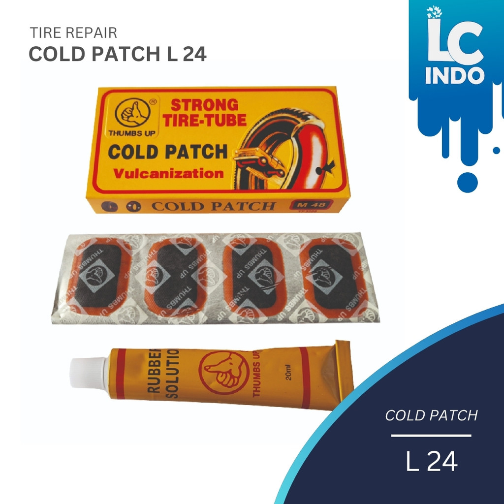 Cold patch Tip top  tambal ban dalam sepeda motor L 24