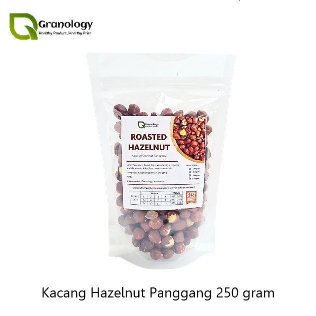 

Best Seller Kacang Hazelnut Oven / Roasted Hazelnut (250 gram) by Granology