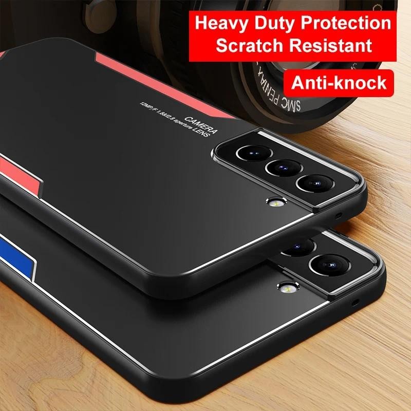 Metal Phone casing Samsung Galaxy S22 S21 Plus S20 FE Note 20 Ultra Samsung S8 S9 S10 Note 10 Plus 8