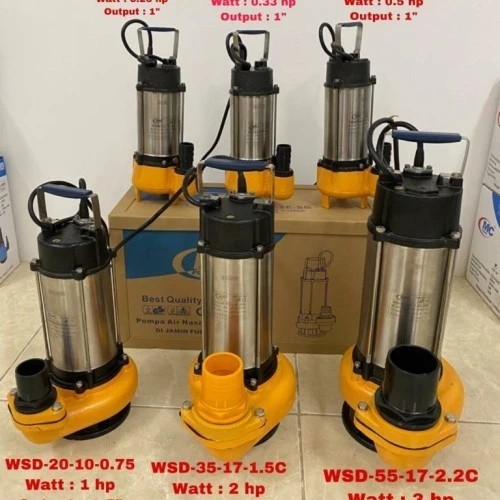 Pompa Celup Air Kotor Nasional 250Watt Submersible Sewage Pump