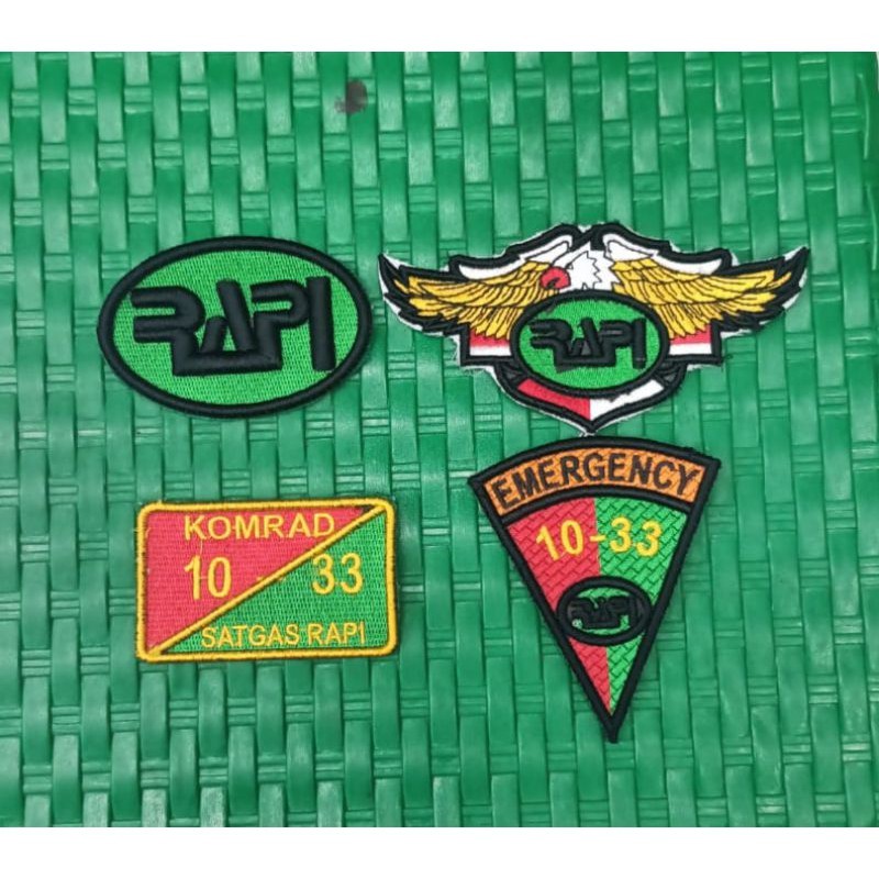 BORDIRAN LOGO RAPI TIMBUL SATU SET/ BORDIR RAPI / BORDIR TIMBUL/ RAPI / BORDIR