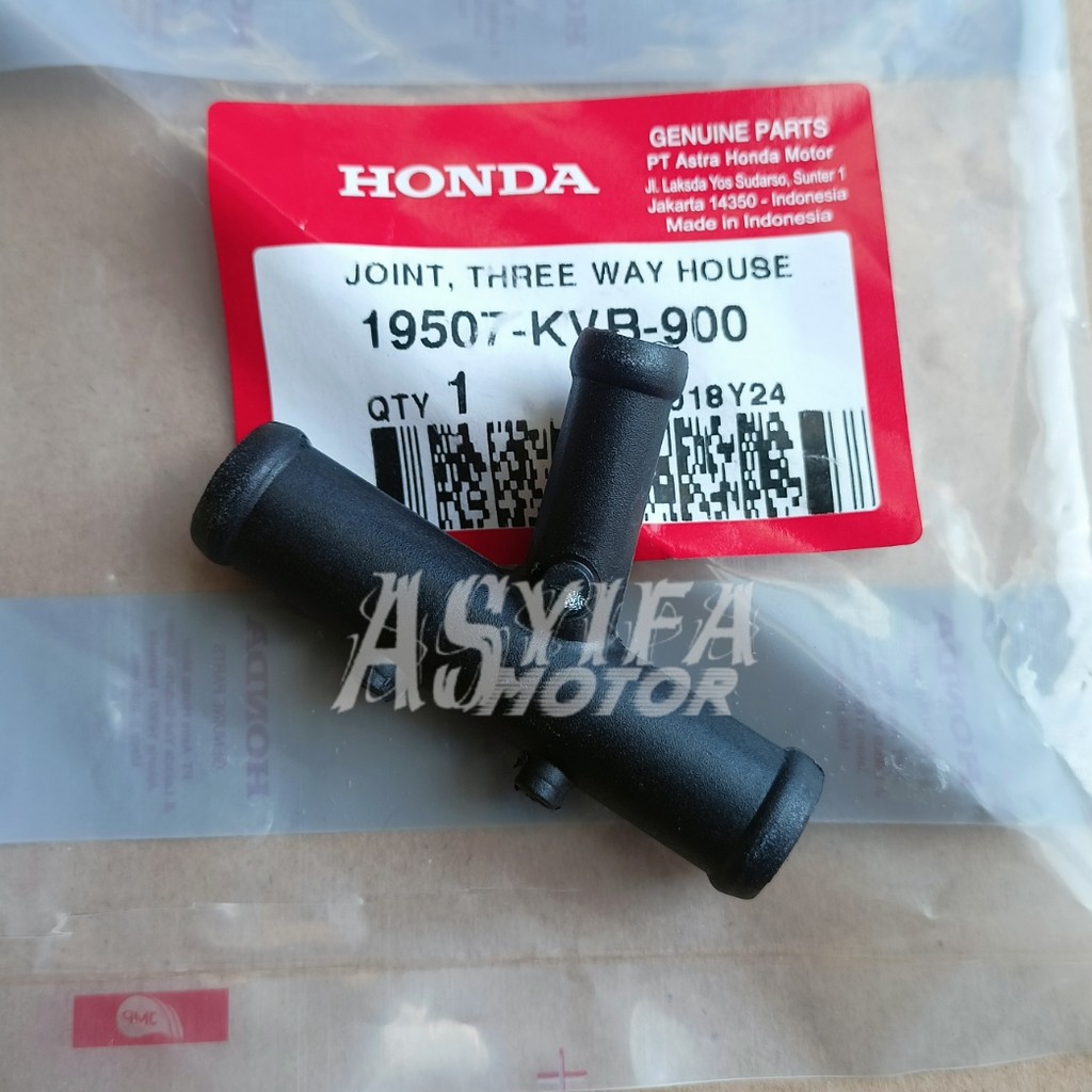 19507 KVB 900 Pipa T Selang radiator cabang tiga Vario 110 karbu original AHM