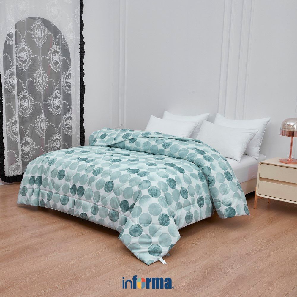 Informa Bed Cover Microfiber Vale Veola Vonda King Queen Single 240x210 210x210 160x210 Selimut Teba