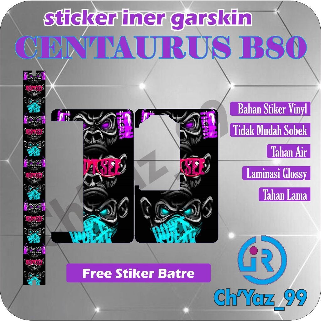 

STICKER B.80 INER GARSKIN LENGKAP