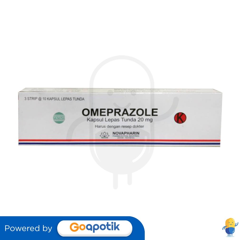 Omeprazole Novapharin 20 Mg Box 30 Kapsul