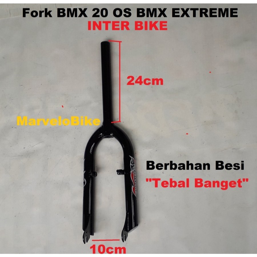 Fork Sepeda BMX 20 OverSize 28.6mm BMX EXTREME Inter Bike