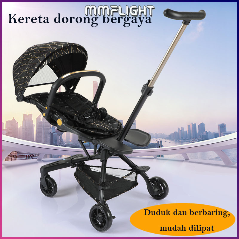 Terlaris Mmflight Stroller Baby  Stroller Bayi Lipat Travelling Kereta Dorong Bayi 2 Arah
