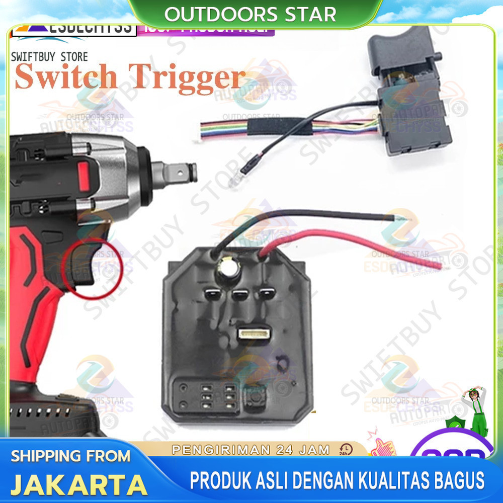 Saklar Modul Impact Wrench JLD Esc Speed Controller Impact Wrench Drill Brushless JLD Switch