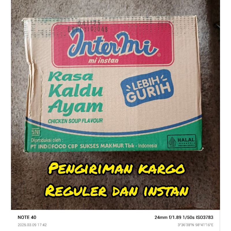 

INTER MI ~ MIE INSTAN INTERMIE RASA KALDU AYAM 1 KARTON (40pcs)