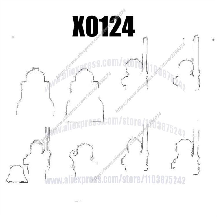 X0124 Action Figures Movie Building Blocks Bricks XH331 XH332 XH333 XH334 XH335 XH336 XH337 XH338 Br
