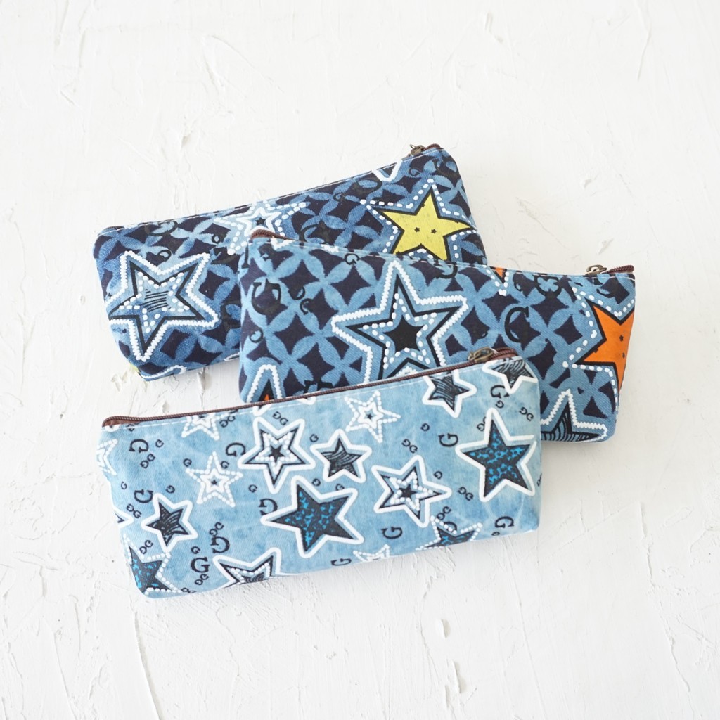 

PENCIL CASE RESLETING KECIL / TEMPAT PENSIL RESLETING / PENCIL CASE JEANS / TEMPAT PENSIL JEANS