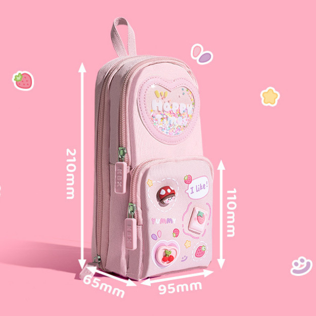 

JAMIN MURAH !!!Tempat pensil kotak 3D Anak perempuan Lucu Besar/ Kotak pensil kanvas 6 ruang/Kotak pensil anak sekolah/Tempat pensil kapasitas besar stroberi/ceri/es krim(BISA LANGSUNG ORDER)