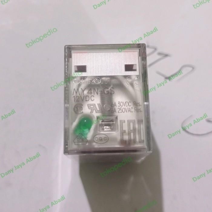 relay omron MY4N-GS 12VDC MY4N GS 12V DC asli