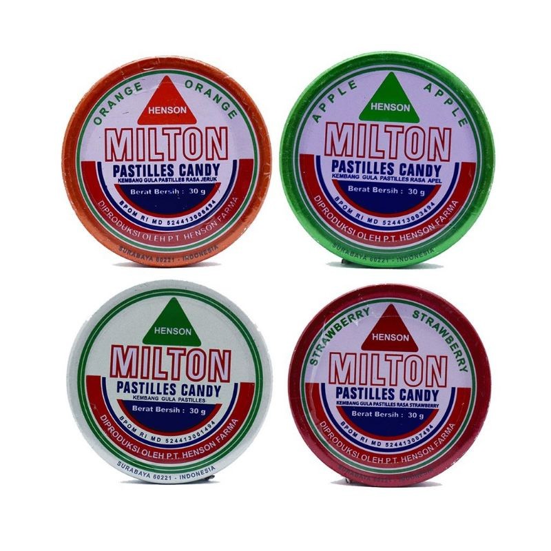 

Milton Pastiles Permen Kaleng - Pelega Tenggorokan Bau Mulut (30 g)
