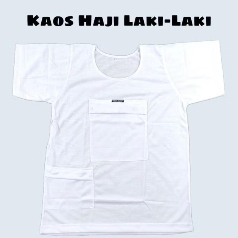 Baju Kaos haji laki laki kaos umroh termurah Pria Muslim kantong tenga Nyaman