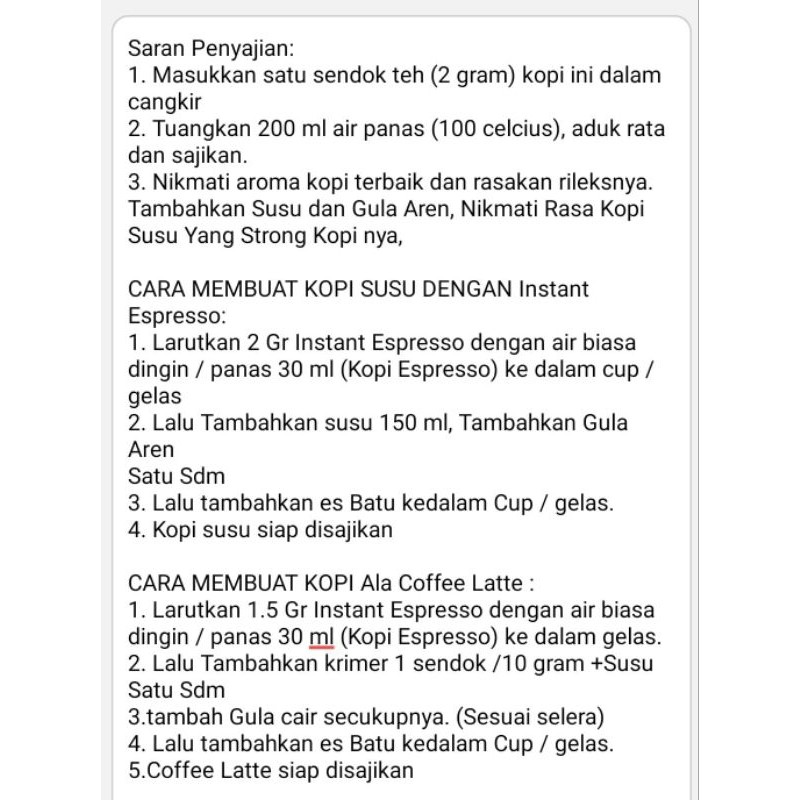 

JAMIN MURAH !!!Kopi Instant Spray dried kopi Tanpa ampas 100Gram Refile kemasan Alumunium Foil(BISA LANGSUNG ORDER)