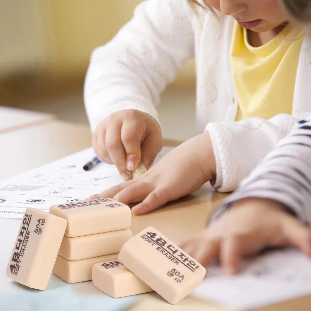 

1/30Pcs 4B Erasers Pencil Eraser for Kids Student Drawing Writing Supplies Office School Stationery Rubber Soft Art Erasers
