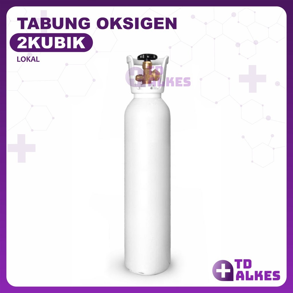Tabung Oksigen 2 M3 Oxigen Oxygen Alat Bantu Pernafasan Medis Nisson