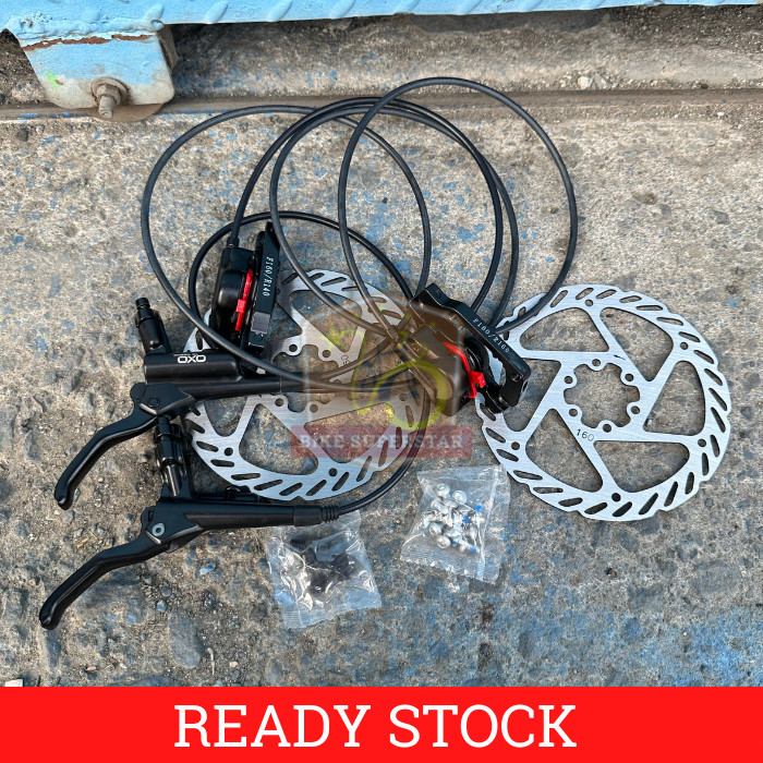 Brake Set Rem Hidrolik OXO Sepeda Gunung MTB Lipat