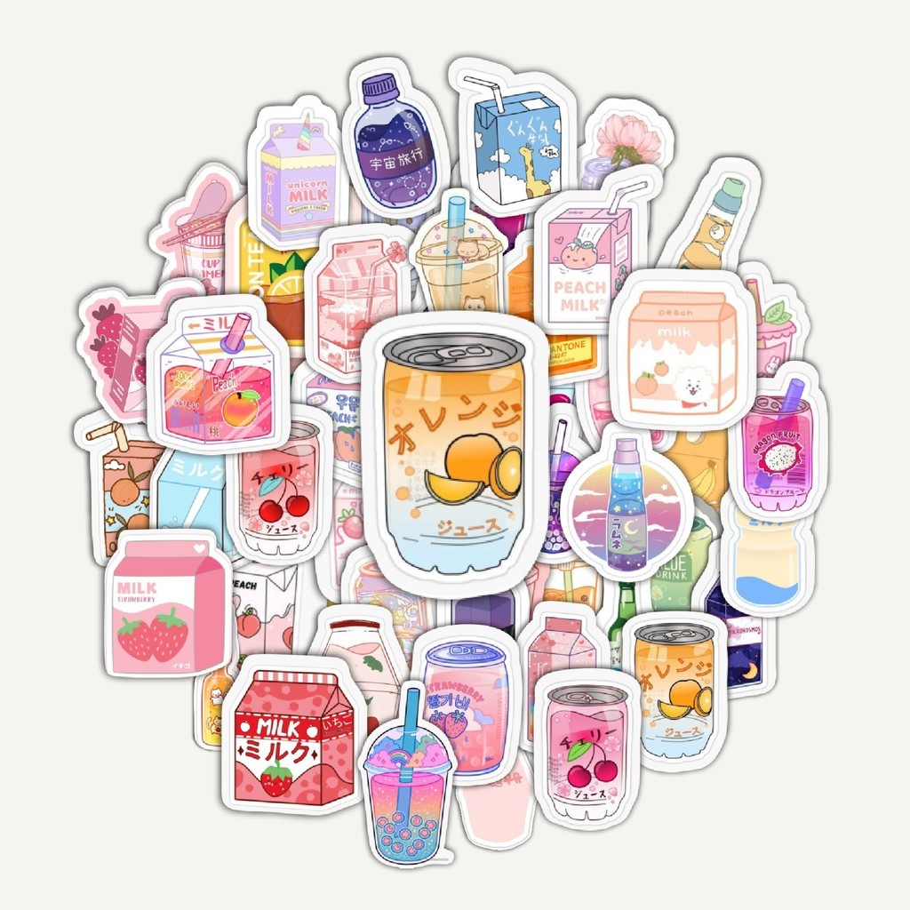 

Sticker Pack Stiker Minuman Segar | Sticker TUMBLR | Stiker LAPTOP KOPER HELM