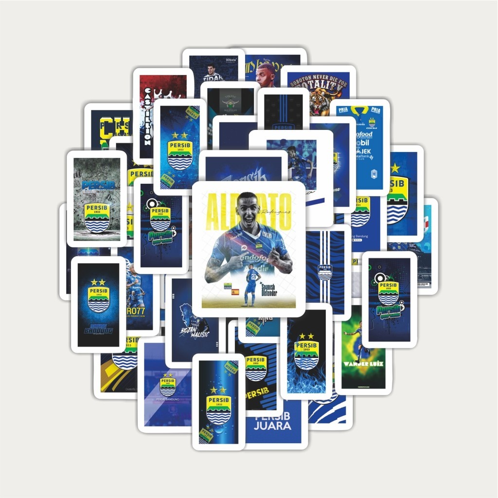 

Sticker Pack Stiker Klub Bola Persib | Sticker TUMBLR | Stiker LAPTOP KOPER HELM