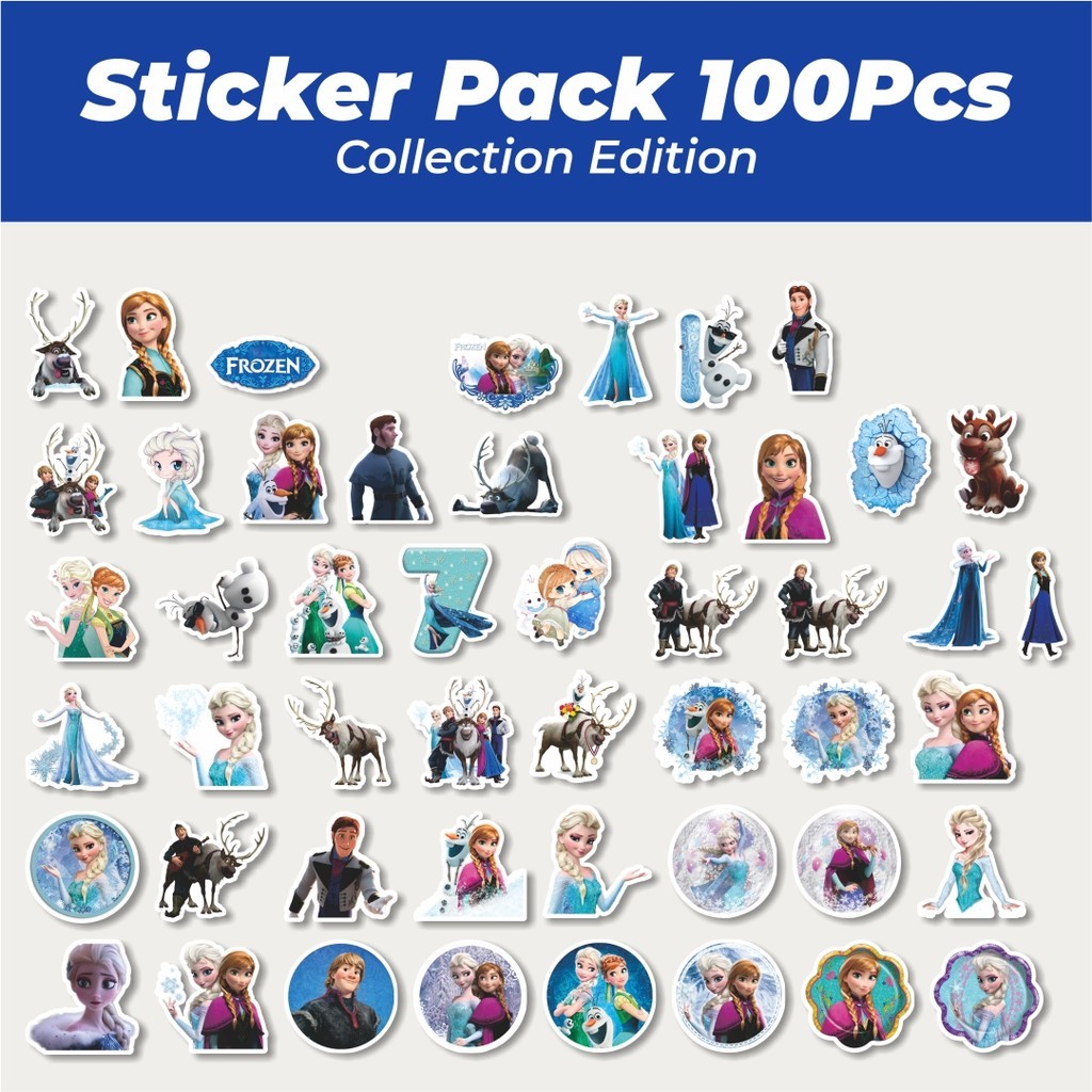 

Hot Stiker Kartun Disney Frozen Lucu Anti Air Stikers Berperekat Waterproof Sticker Decal Buat Motor Helm Buku Journal Koper Casing HP Laptop Botol Minum