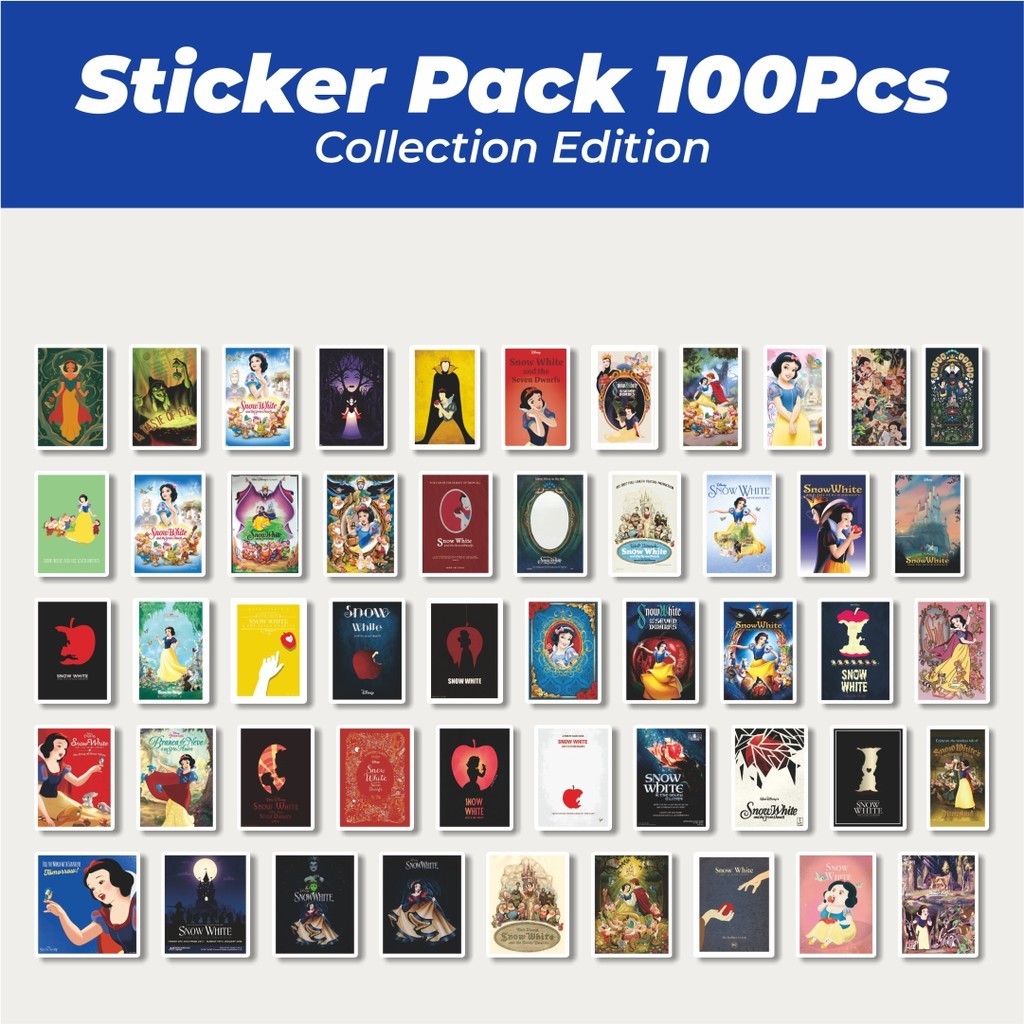 

Hot Stiker Disney Princess Snow White Lucu Anti Air Stikers Berperekat Waterproof Sticker Decal Buat Motor Helm Buku Journal Koper Casing HP Laptop Botol Minum