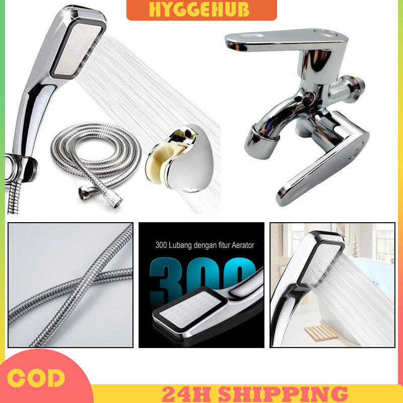 Kepala Shower Aerator Paket Shower 300 Lubang Tekanan Tinggi Pancuran Aerator Head