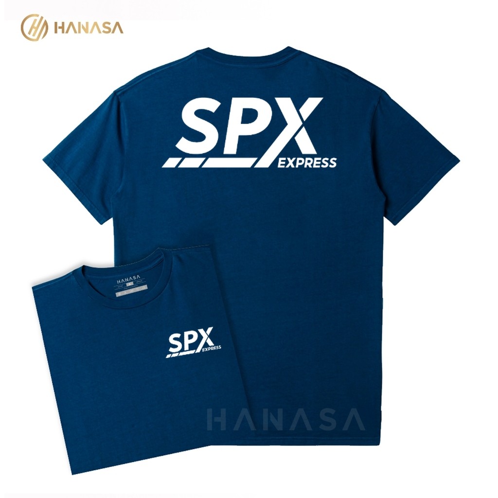 Kaos T-Shirt Wanita | Kaos Pria DB SPX Express Text White | Unisex 100% Cotton Combed