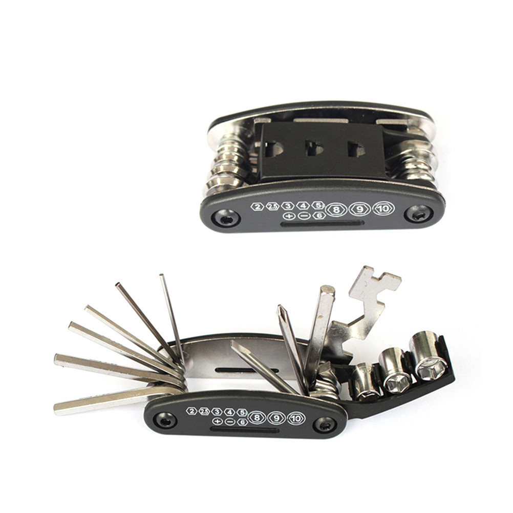 New Image 16 in 1 Multi-Function Bike Bicycle Me anic Repair Tool Travel E Scooter Allen Key Multi H