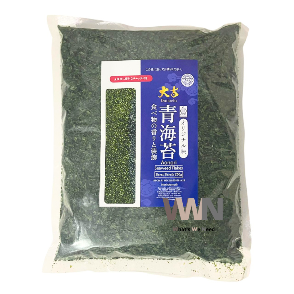 

AONORI Bubuk Nori / Ao Nori Powder Import Taburan Takoyaki Halal 250/500gr