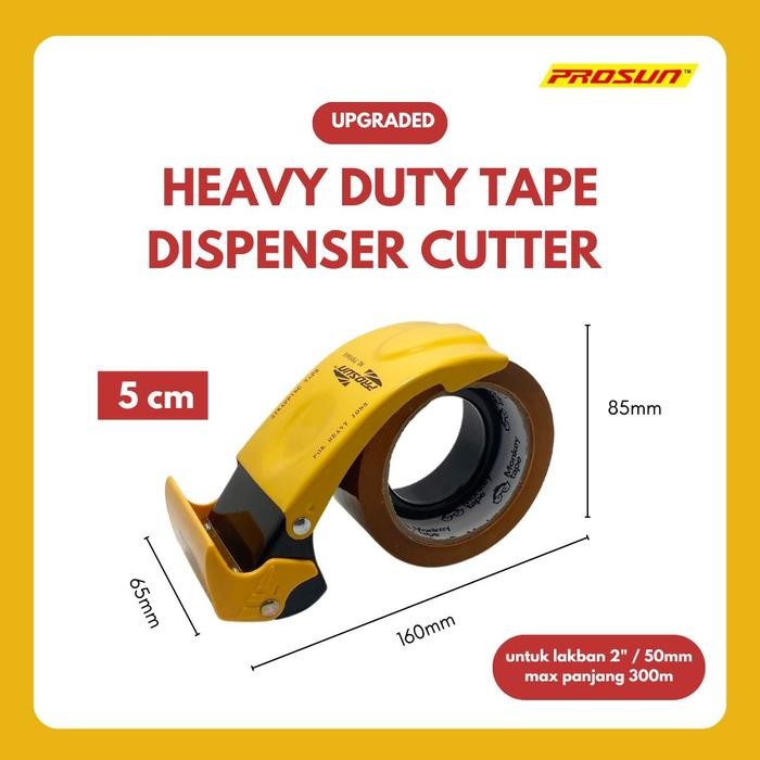 

[UPGRADED VERSION] PROSUN HEAVY DUTY TAPE DISPENSER CUTTER UNTUK PEMOTONG PACKING LAKBAN - 5CM PROMO !