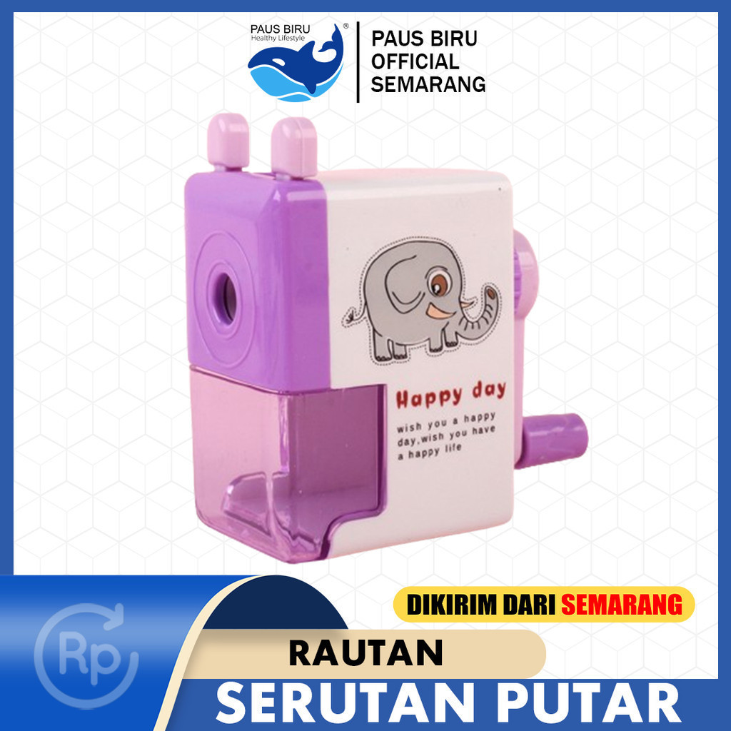 

KlikIniAja Paus Biru - Rautan Pensil Putar Lucu - Serutan Pensil Putar Karakter Lucu