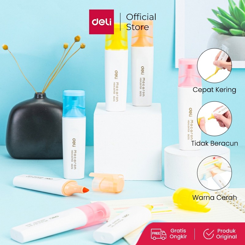 

KlikIniAja Deli Highlighter / Penanda 1-5 mm Warna Cerah ES621S